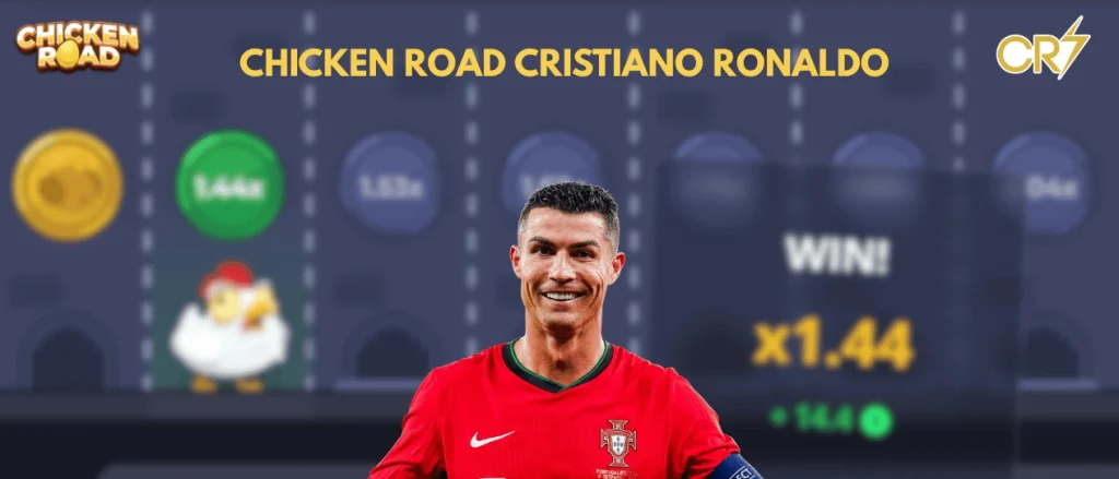 Jeu Poulet Ronaldo — Bannière Chicken Road CR7